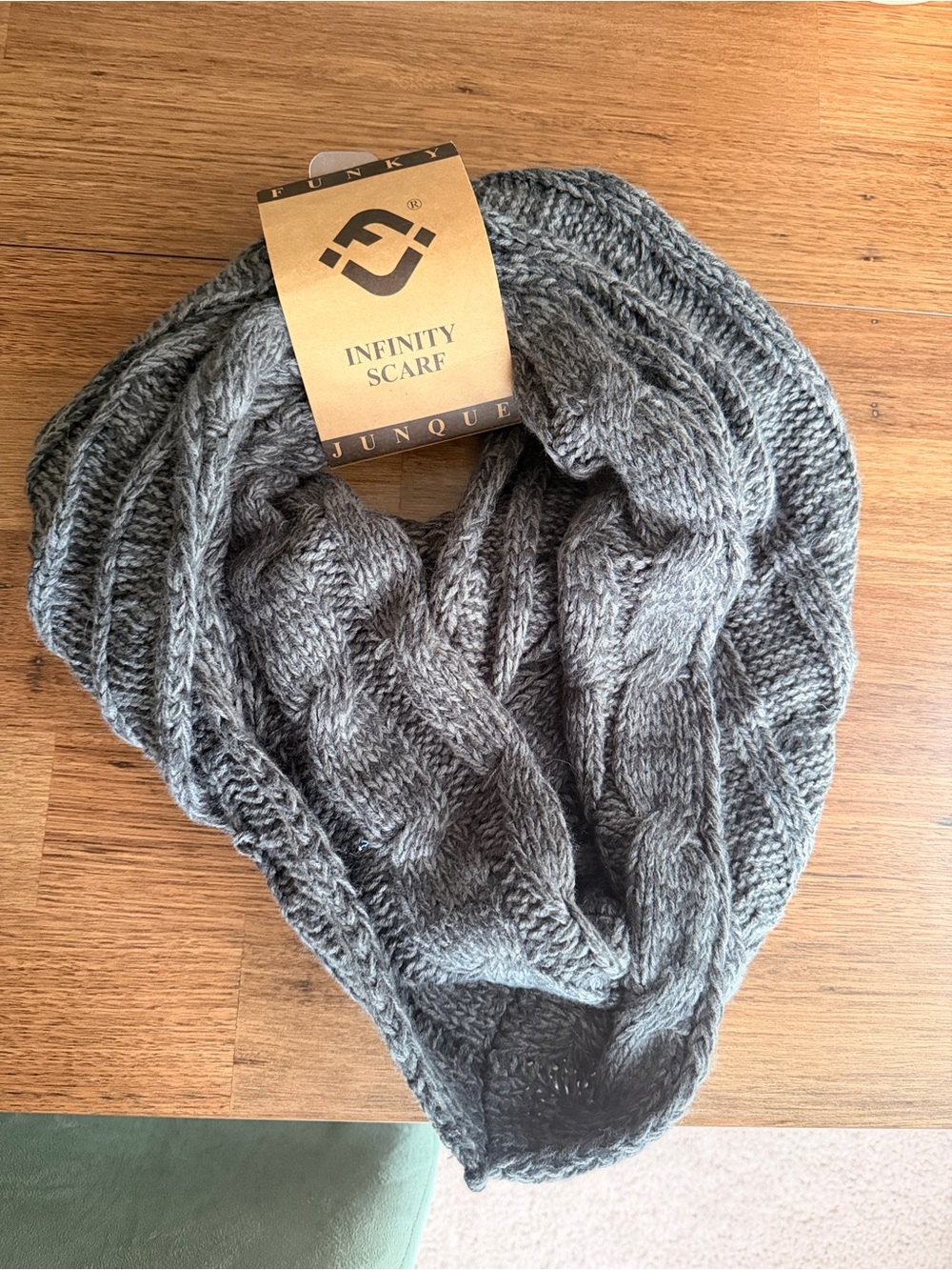 NWT gray infinity scarf